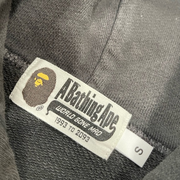 Bathing Ape baby milo Hoodie pull over Hoodie a bathing ape Black Size Small - Picture 9 of 11